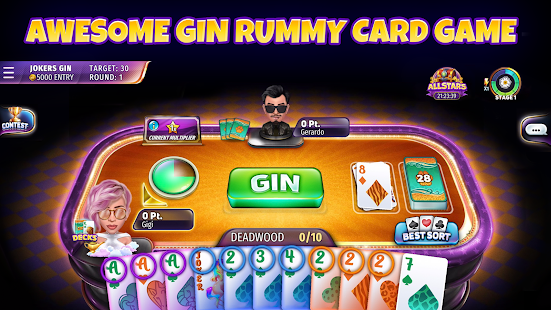 Gin Rummy Stars - Card Game Screenshot
