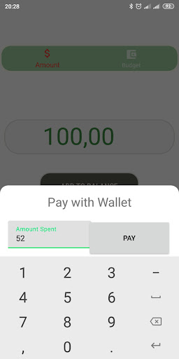 Weekly Budget. Planner Expense Screen 3