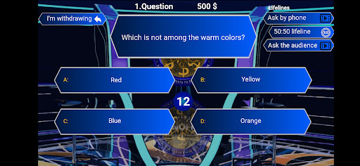 Wants to be a millionaire, who Screen 2
