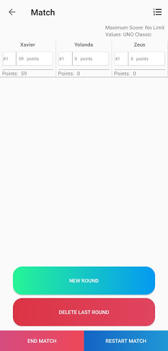 UNO Score Helper  UNO Counter