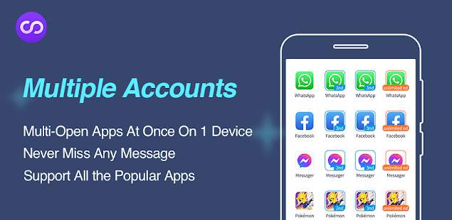 Multiple Accounts: Dual Space لقطة شاشة