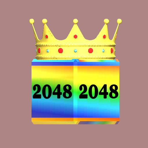King 2048 3D Cube logo