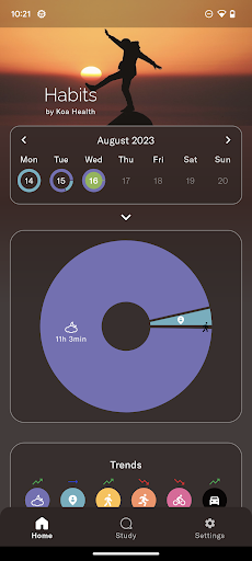 Android application Koa Habits screenshort
