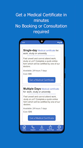 Android application MIDOC screenshort
