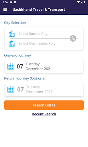 Sachkhand Travels & Transport Screen 2