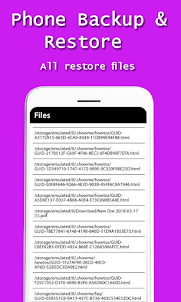 All Phone Backup & restore