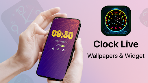 Android application Clock App Wallpaper Live screenshort