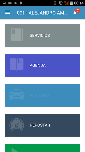 Android application Gestión Conductores E-VTC screenshort