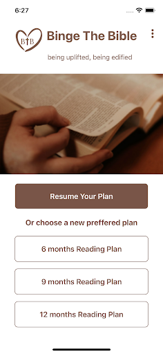 Android application Binge The Bible screenshort