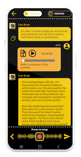 Fast Brain - Work with AI Screen 2