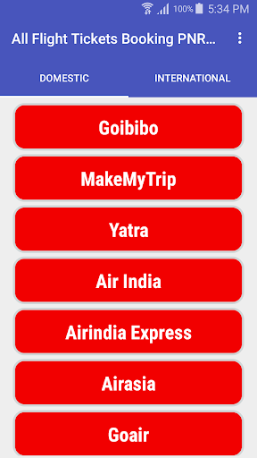 Android application All Flight Tickets Booking screenshort