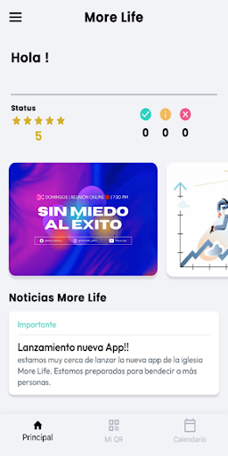 More Life APP Voluntarios Screen 2