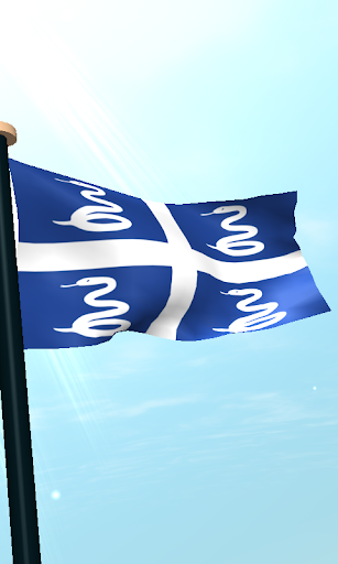 Martinique Flag 3D Free Screenshot 4 - AppWisp.com