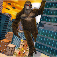 Monster Kaiju Godzilla vs Kong City Destruction 3D