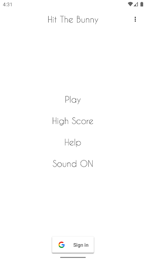 Android application Hit The Bunny - Addictive Game screenshort