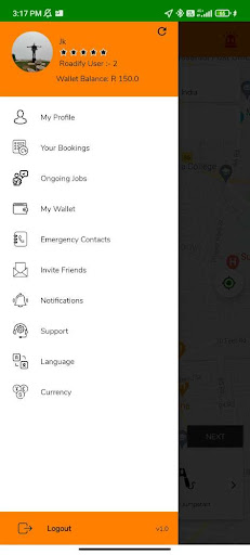 Android application Roadify screenshort
