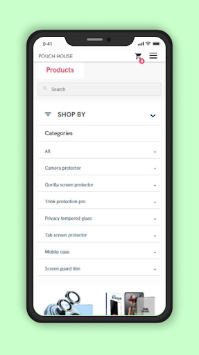 Android application Pouch House screenshort