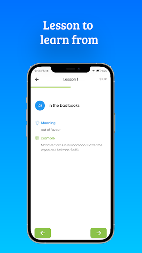 Screenshot of Idioms & Phrases English