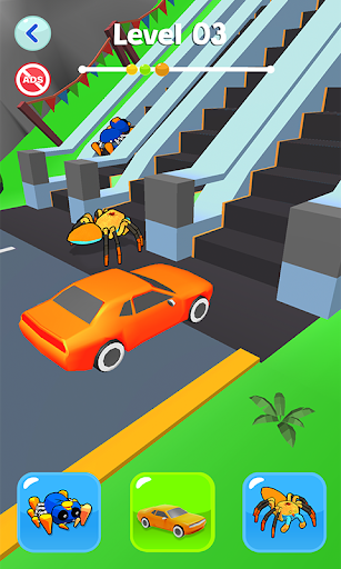 Android application Insect Race - Shape Shifting screenshort