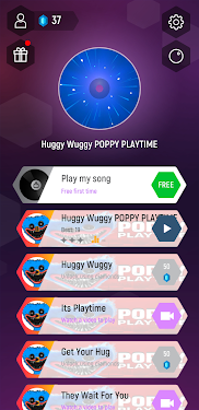 #1. Huggy Wuggy Music Tiles Game (Android) By: LIS .Inc