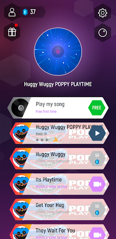 Huggy Wuggy Music Tiles Gameのおすすめ画像1