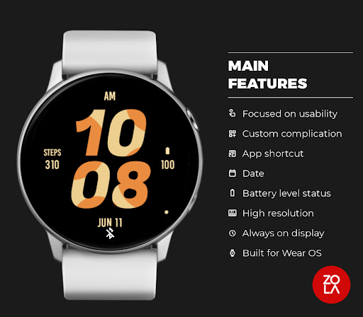 Giraffe Bold Watch Face screenshot 2