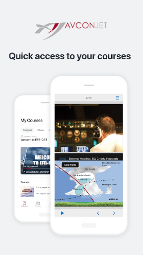 Android application Avcon Jet eLearning screenshort