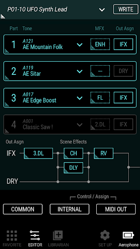 Aerophone Pro Editor Screen 2