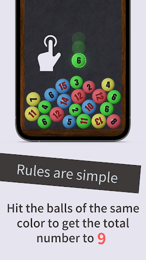 Android application Drop9 - exhilarating puzzle screenshort