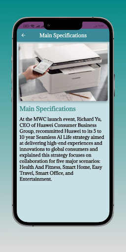 HUAWEI PixLab X1 printer hint Screen 3