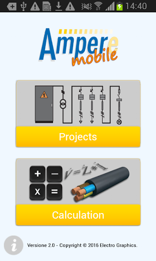 Android application Ampère Mobile screenshort