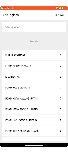 Cek Tagihan Bulanan Screen 2