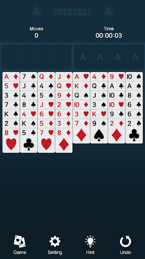 FreeCell Solitaire Screen 2