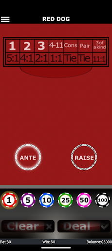 Red Dog Poker screenshot 2