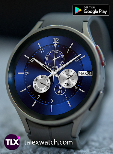 Android application Silver Glossy Watch screenshort