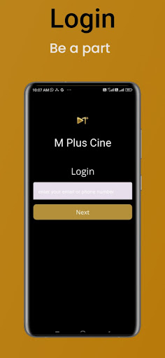 Android application M Plus Cine Tv screenshort