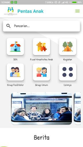 Android application PenTas Anak screenshort