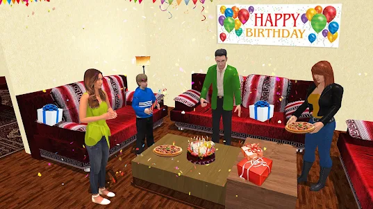 Pai Família feliz jogos 3D