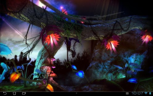 Alien Jungle 3D Live Achtergrond Schermafbeelding
