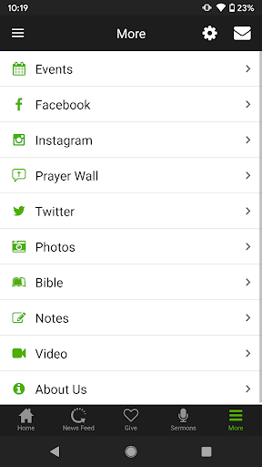 Oasis Baptist Church App Screen 3