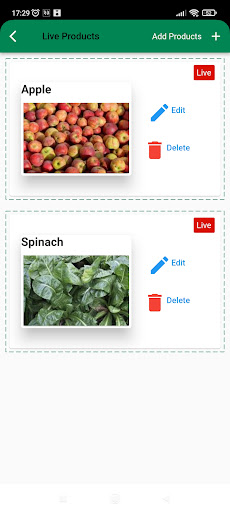 Eco App admin Screen 2