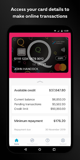 Android application Q Mastercard screenshort