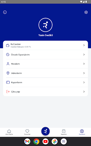 RooGo Yemek screenshot 7