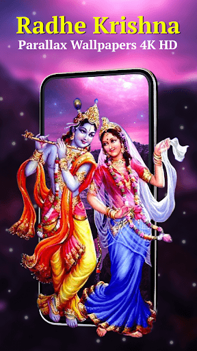 Android application Lord Radhe Krishna Parallax Wa screenshort