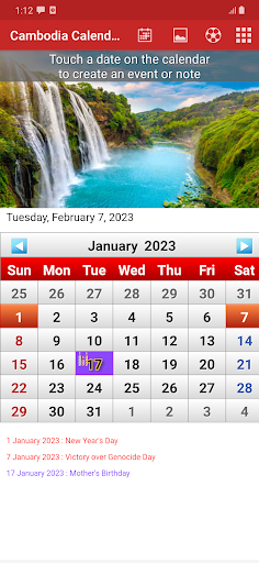 Cambodia Calendar 2023