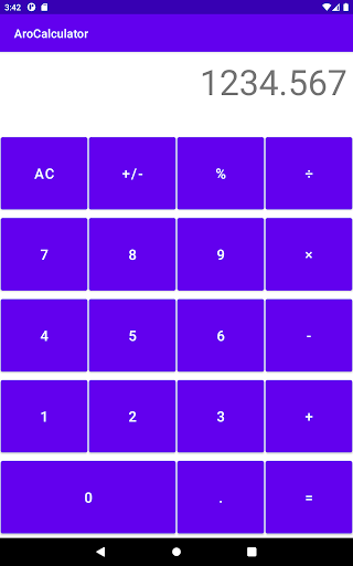 Arora Calculator Screen 3