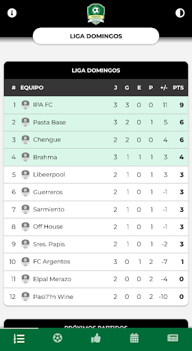 Android application Torneo Padilla screenshort