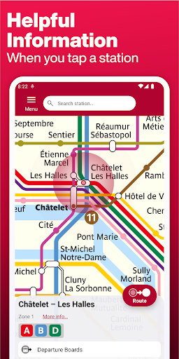Screenshot of Paris Metro – Map and Routes