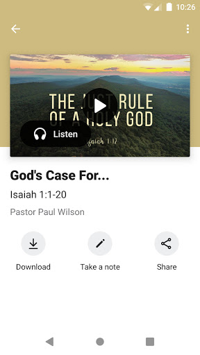 Calvary Baptist App Screen 3