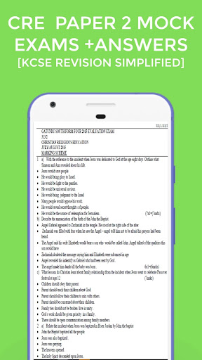 Cre Kcse Mock Exams + Answers Screen 2